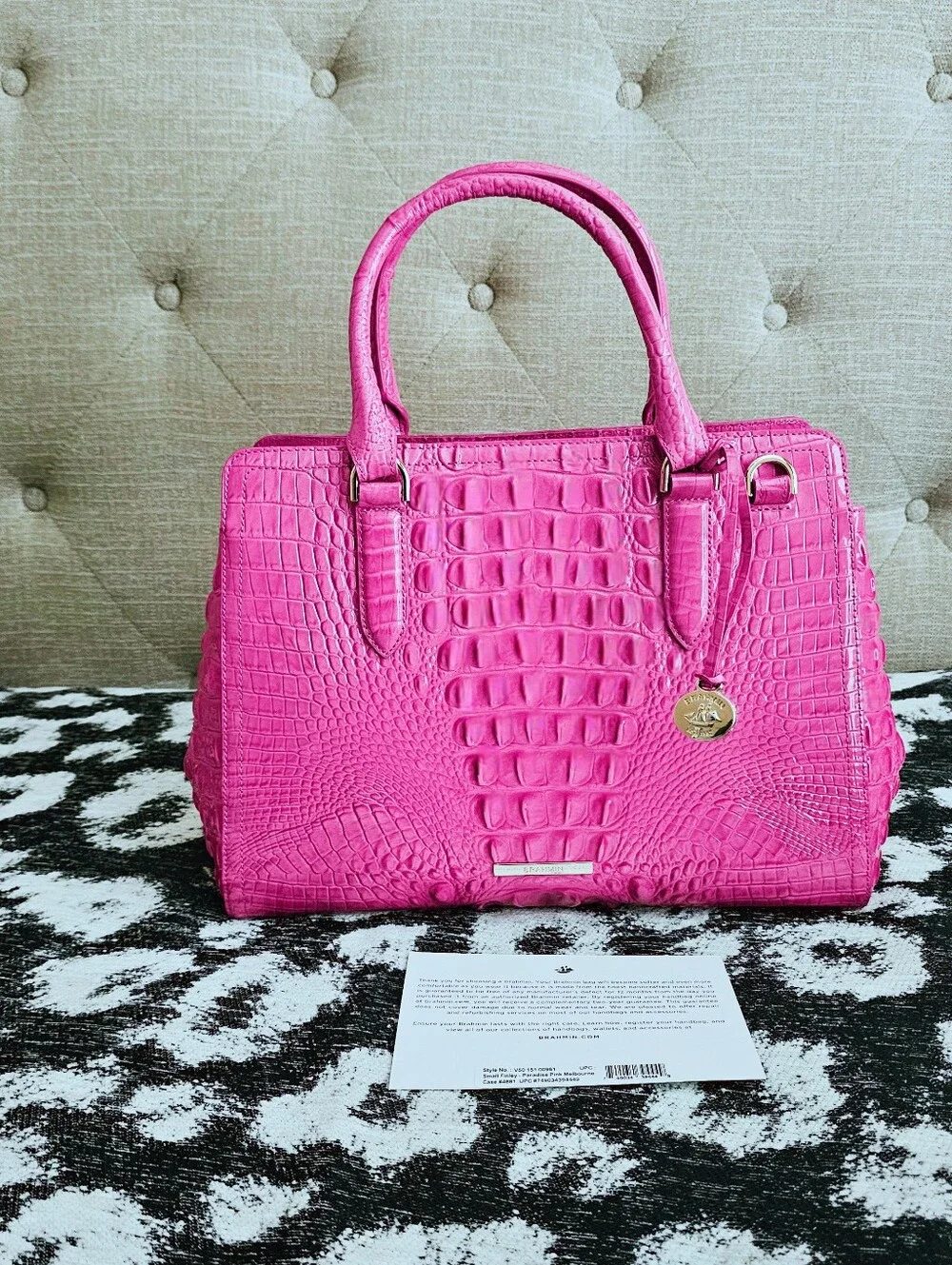 NWT Brahmin PARADISE PINK Small Finley